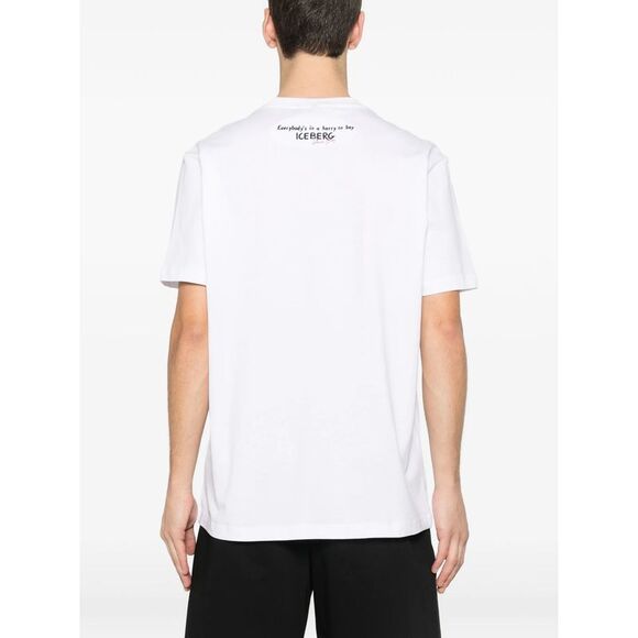 Iceberg White T-Shirts & Vests - T-Shirts Men